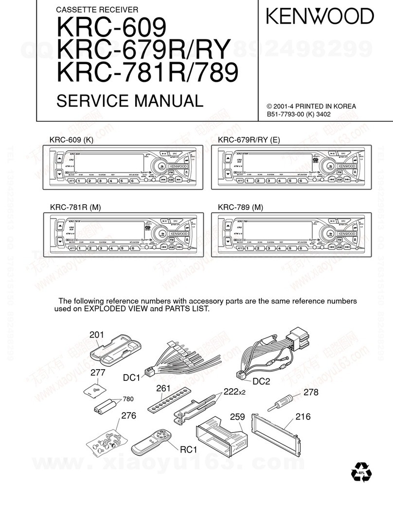 Kenwood KR-609 User manual