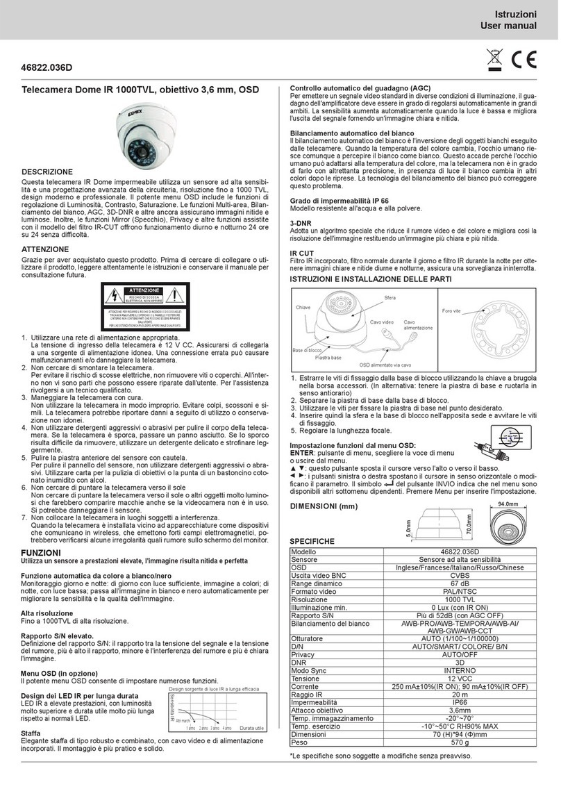Elvox 46822.036D user manual