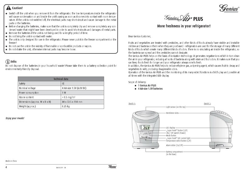 Genius Air Plus Instructions for use