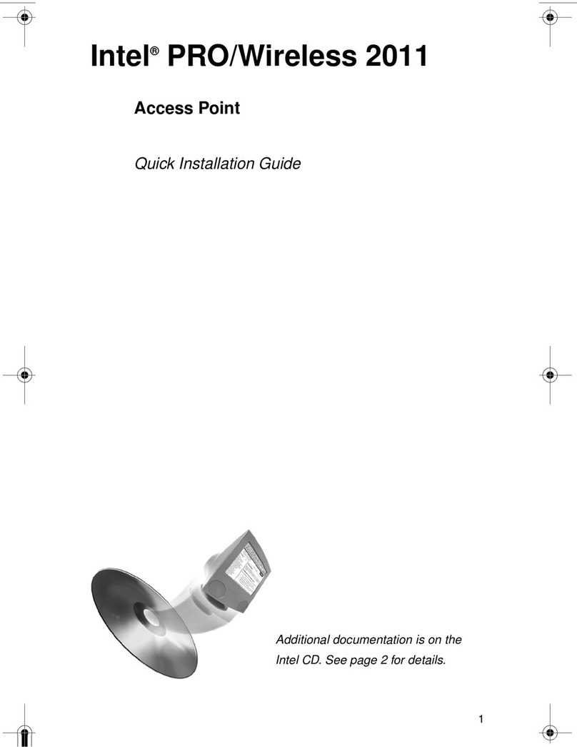 Intel PRO/Wireless 2011 Quick installation guide
