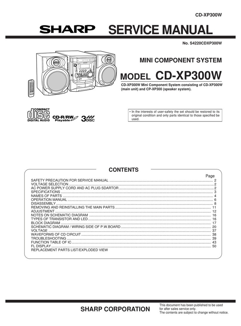 Sharp CD-XP300W User manual