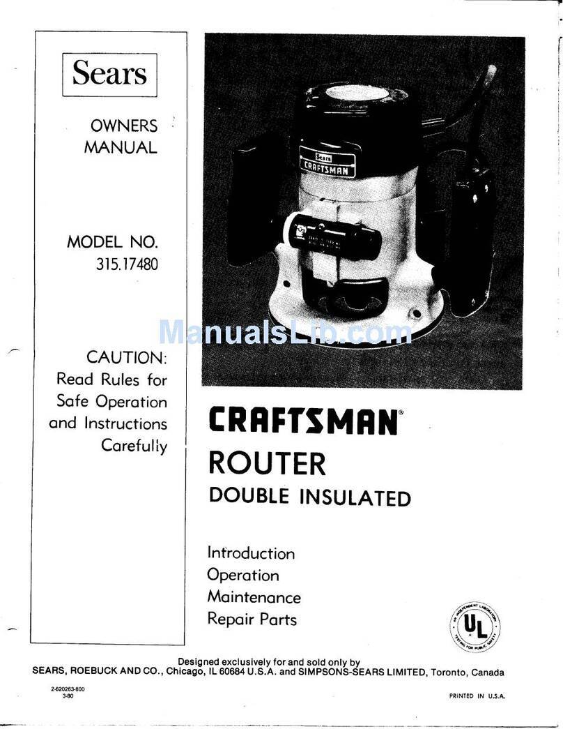 Craftsman 315.17480 owner's manual