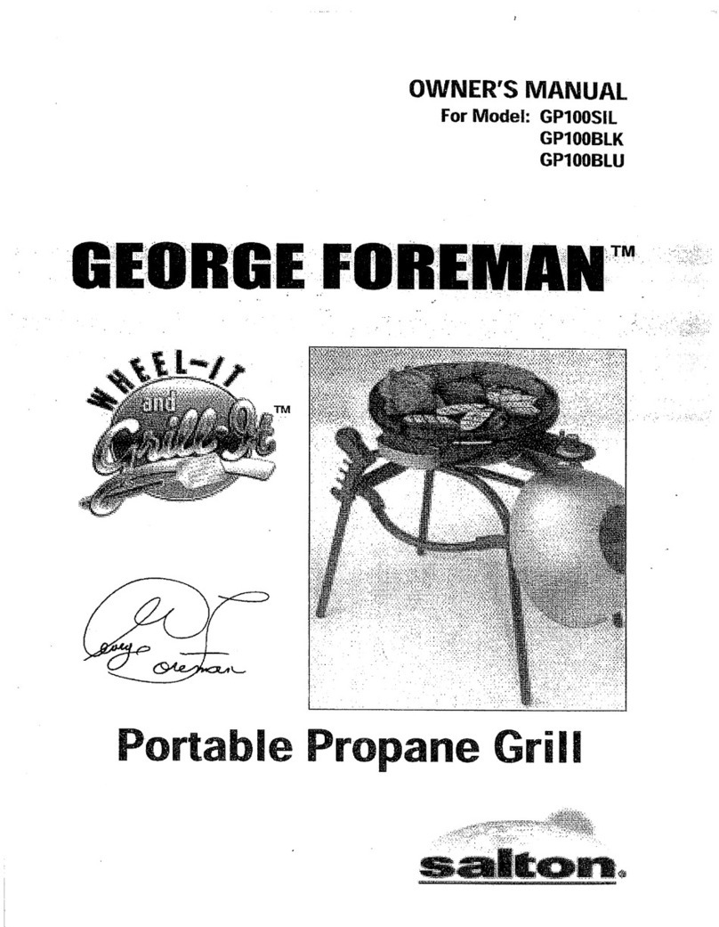 George Foreman GP100SIL User manual