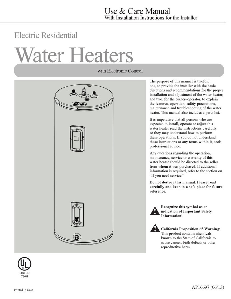 Rheem AP16697 User manual