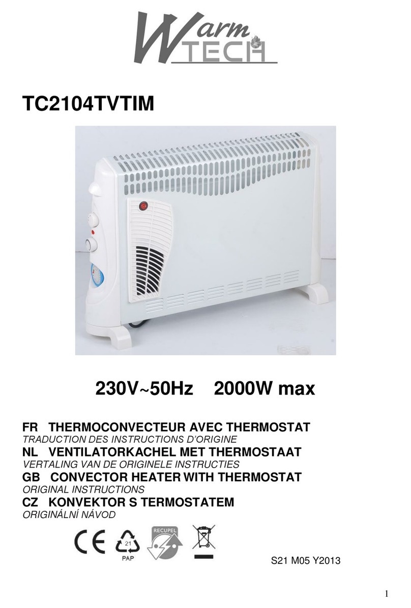 Warmtech TC2104TVTIM User manual