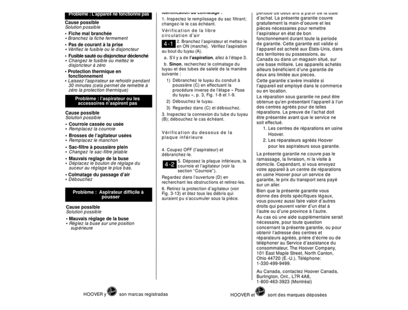 Hoover Commercial WindTunnel User manual Hoover Commercial WindTunnel User manual