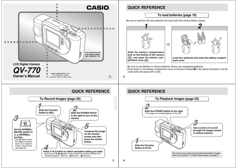 Casio QV-770 User manual