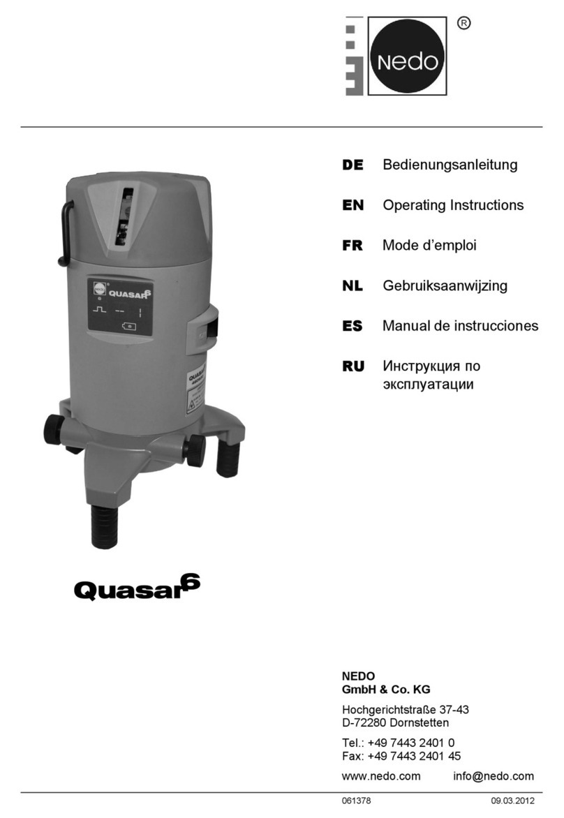 Nedo Quasar 6 User manual Nedo Quasar 6 User manual