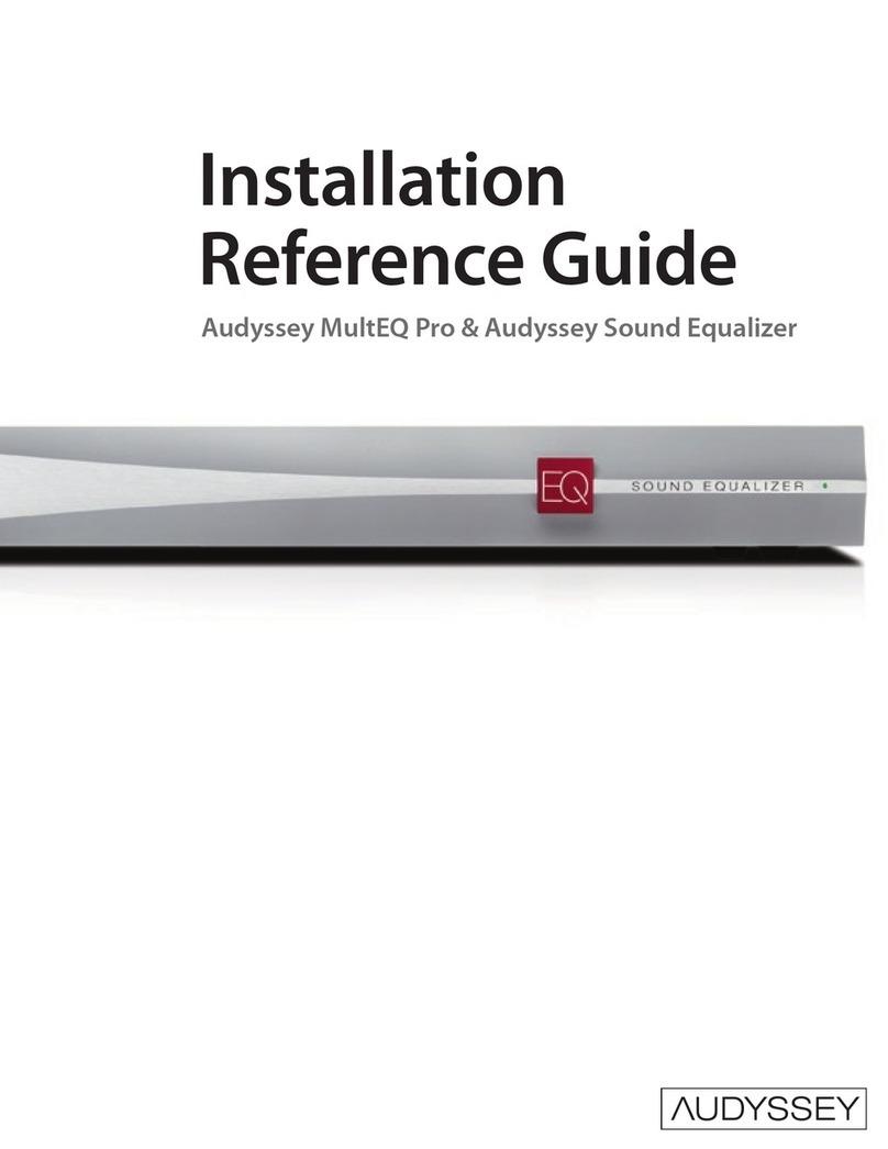 Audyssey MultEQ Pro Installation reference guide