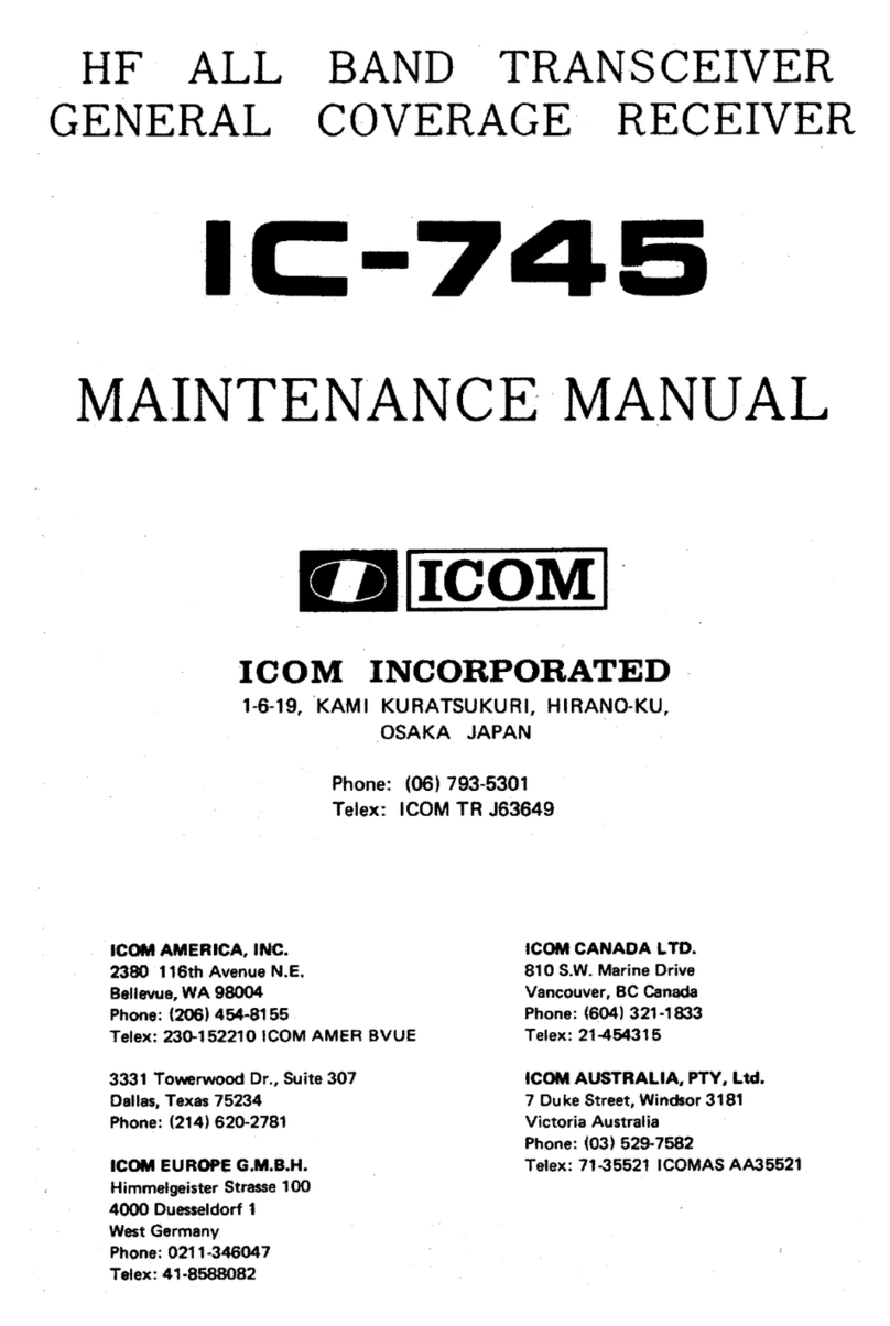 Icom IC-745 User manual