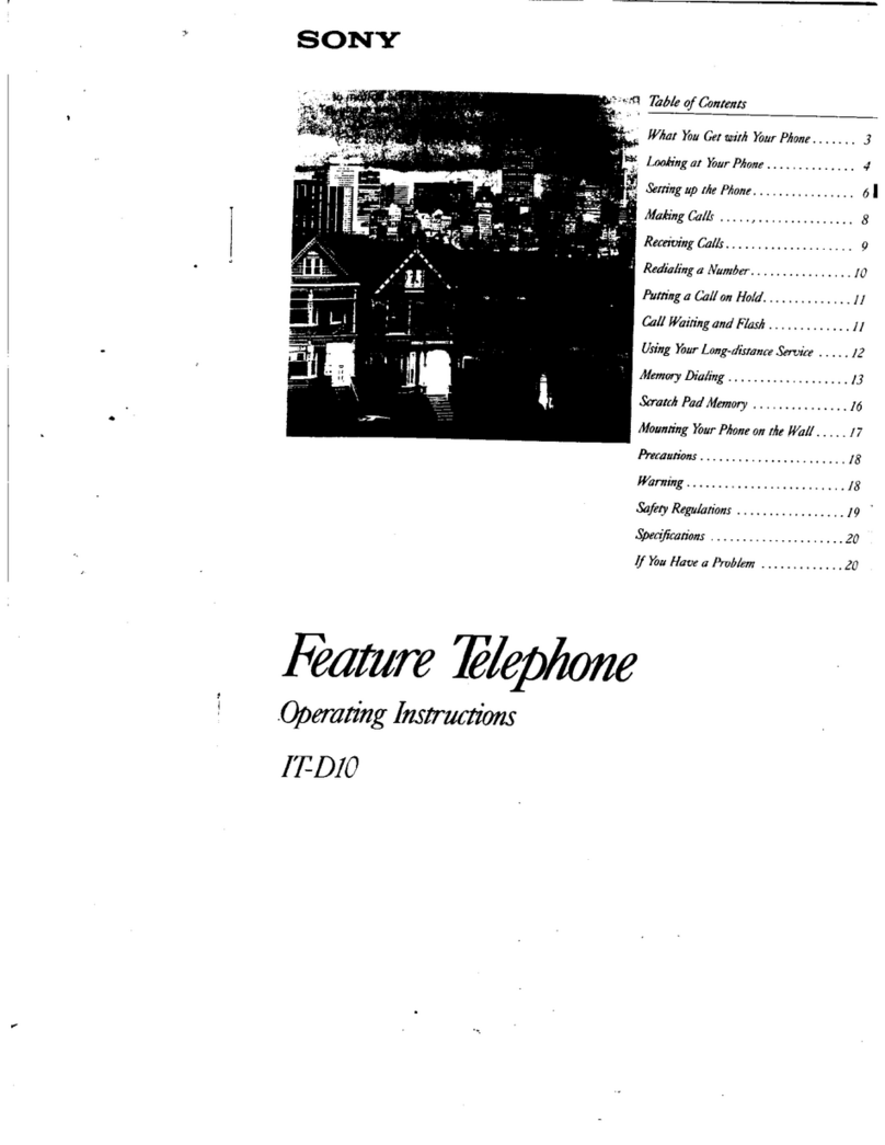 Sony IT-D10 User manual Sony IT-D10 User manual