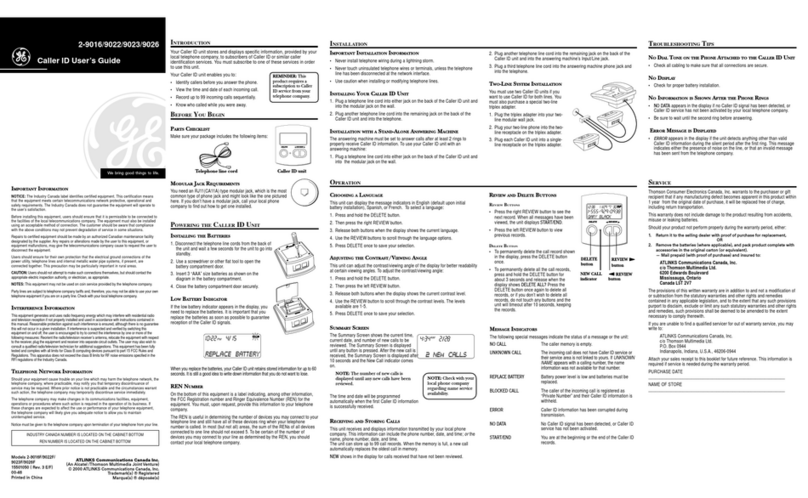 GE 2-9016 user guide