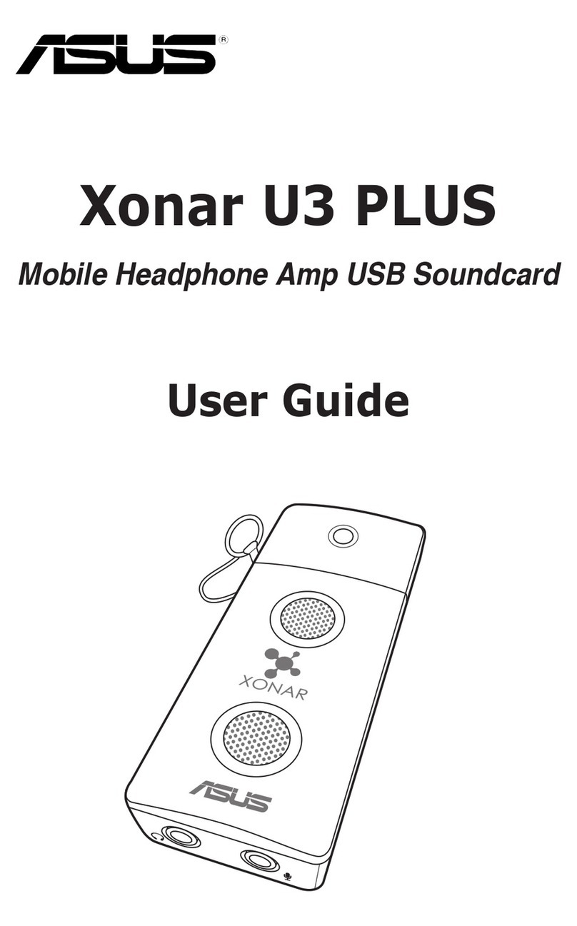 Asus Xonar U3 PLUS User manual