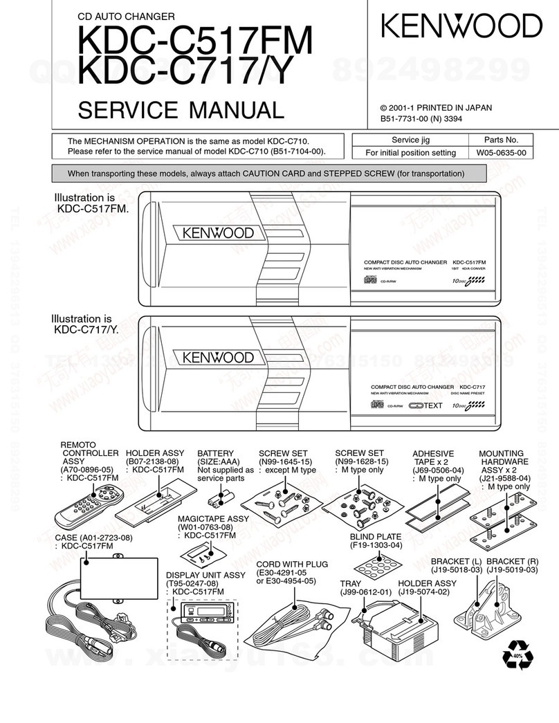 Kenwood KD-C517FM User manual Kenwood KD-C517FM User manual
