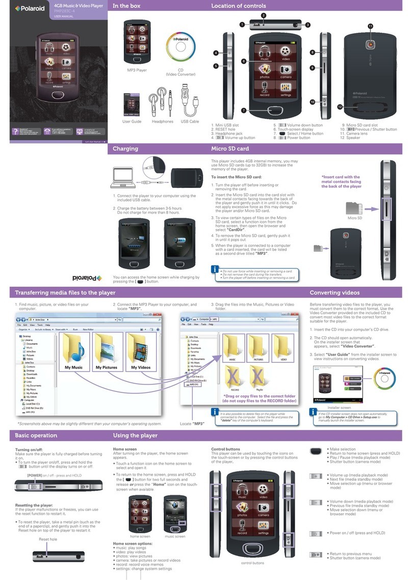 Polaroid PMP283C-4 user manual