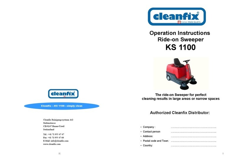 Cleanfix KS 1100 Operation instructions