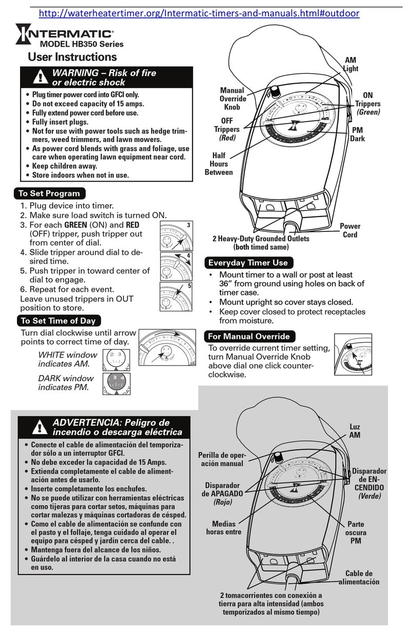 Intermatic HB350 Series User instructions