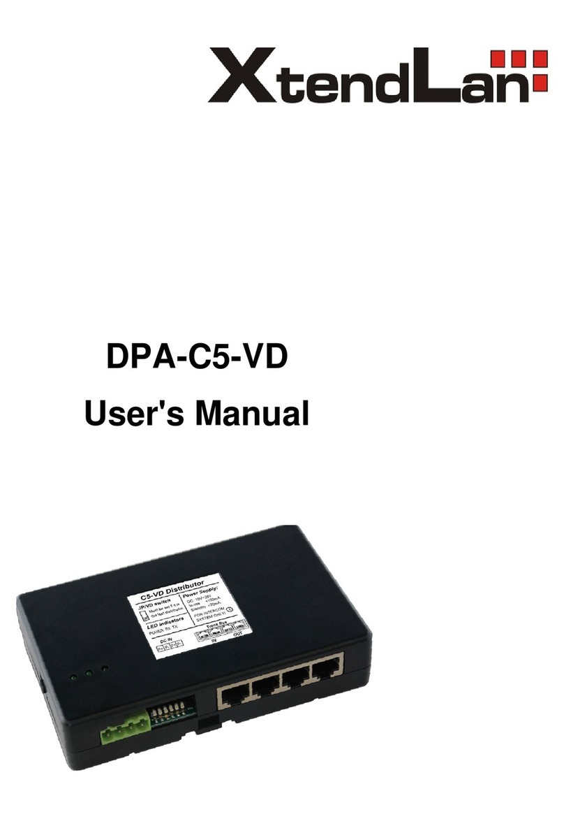 XtendLan DPA-C5-VD user manual