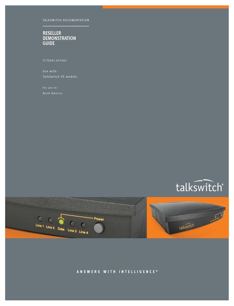 Talkswitch VS User manual