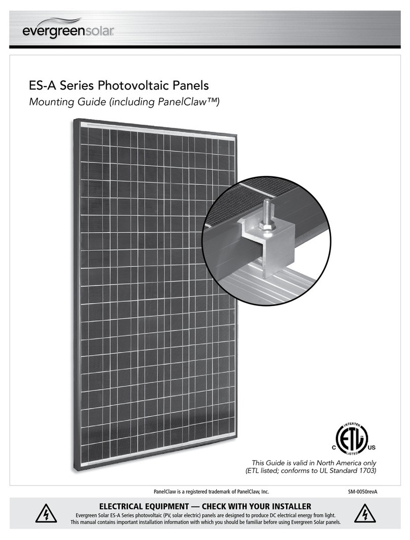 evergreensolar ES-A Series Mounting guide