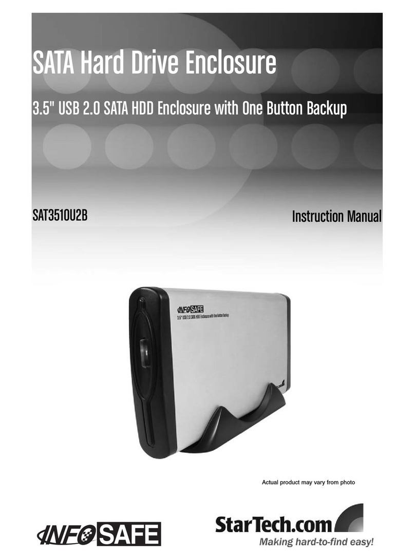 StarTech.com InfoSafe SAT3510U2B User manual StarTech.com InfoSafe SAT3510U2B User manual