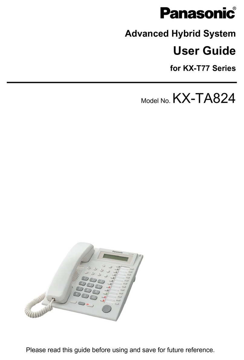 Panasonic KX-TA824 User manual