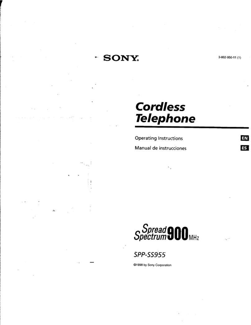 Sony SPP-SS955 - Cordless Telephone User manual