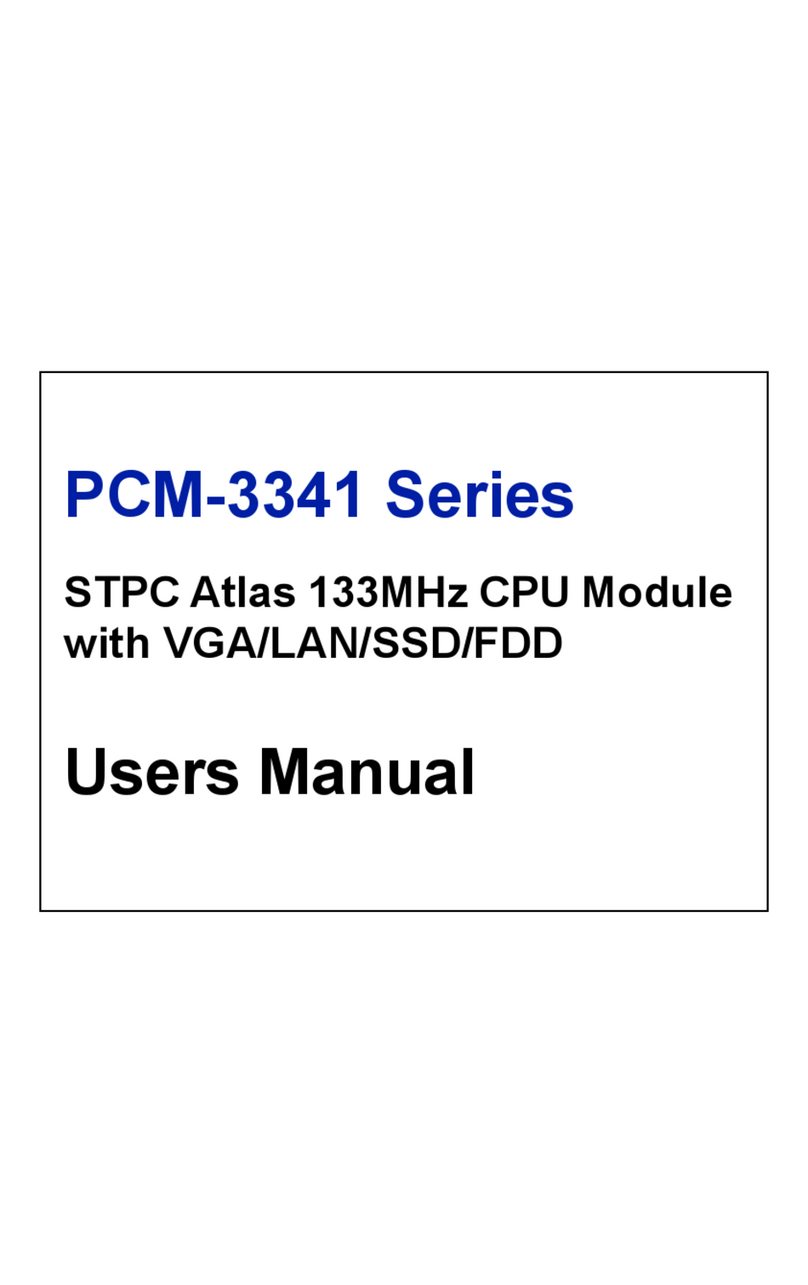 Advantech PCM-3341 Series User manual