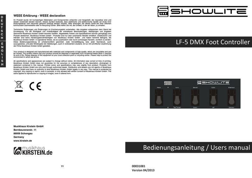 Showlite LF-5 user manual