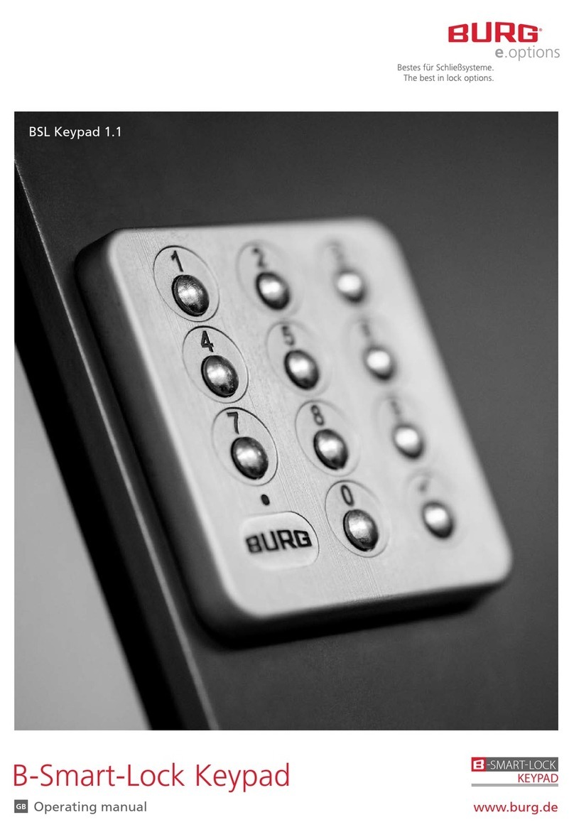 Burg B-Smart-Lock operating manual