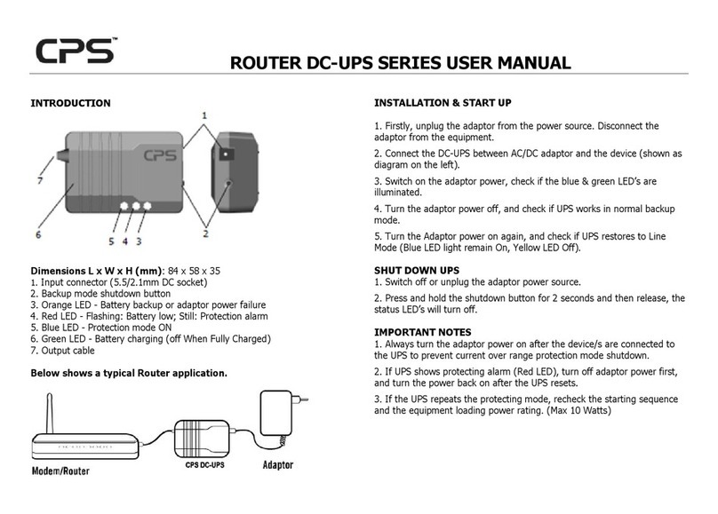 CPS DC-UPS SERIES user manual