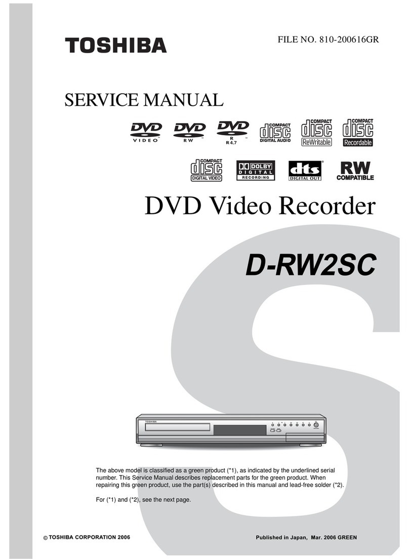 Toshiba D-RW2SC Service manual