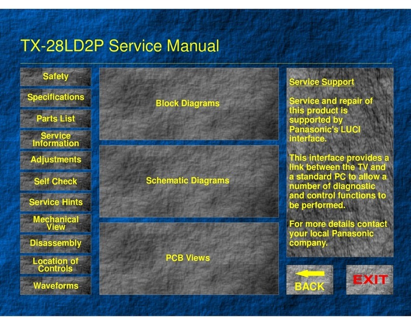 Panasonic TX-28LD2P Service manual