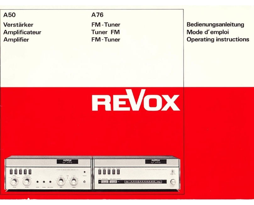 Revox A5O User manual