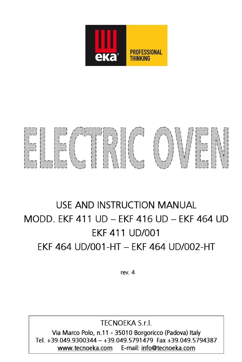 TECNOEKA EKF 411 UD Use and instruction manual TECNOEKA EKF 411 UD Use and instruction manual