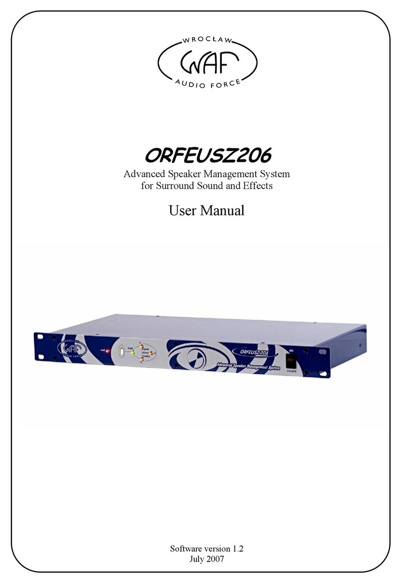 WAF ORFEUSZ206 User manual