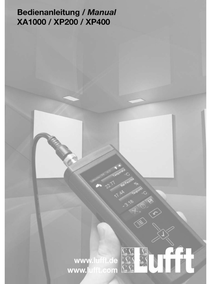 Lufft XA1000 User manual
