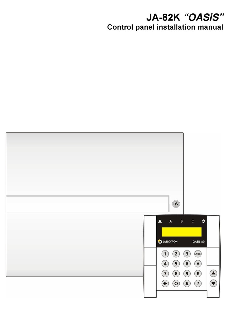 jablotron JA-82K OASiS User manual