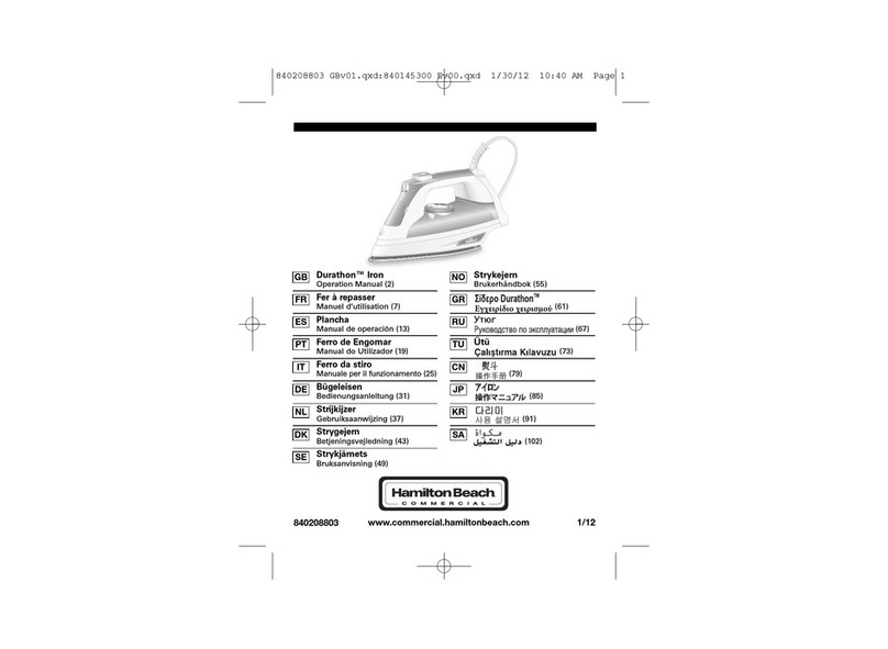 Hamilton Beach HIR700-CE User manual