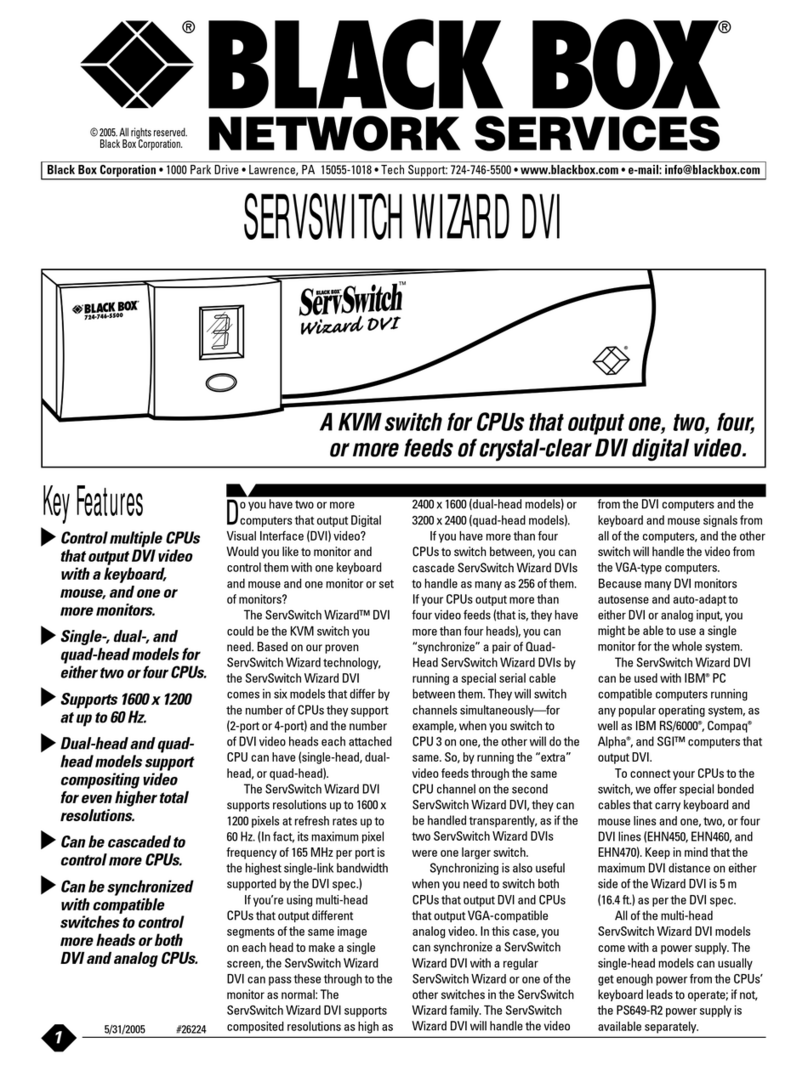 Black Box KV1002A-R2 User manual
