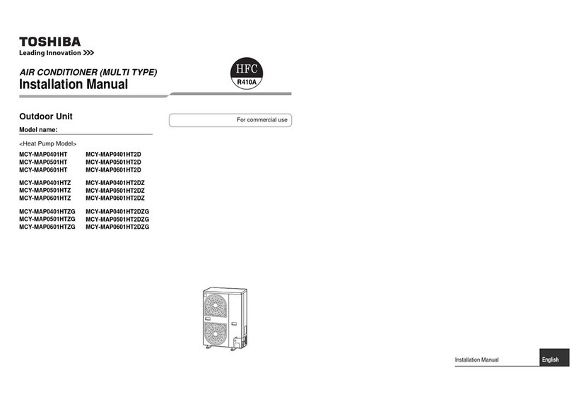 Toshiba MiNi-SMMS MCY-MAP0401HT User manual