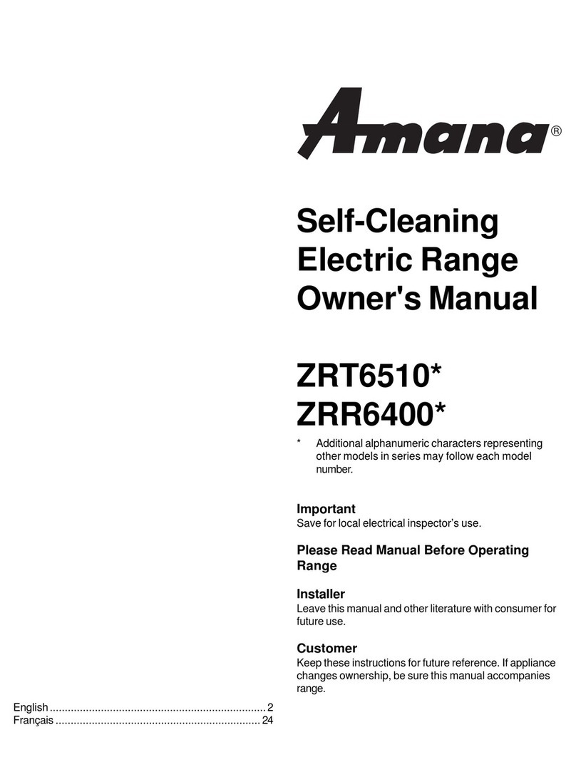 Amana ZRT6510 User manual