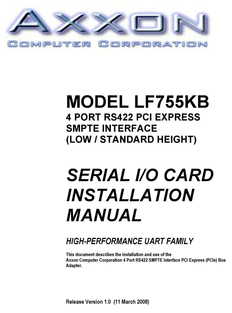 Axxon LF755KB installation manual