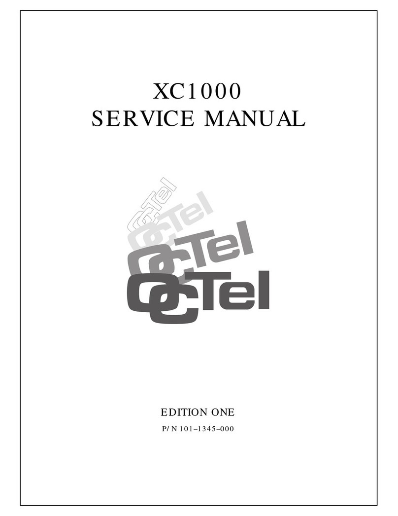 Octel XC1000 Service manual