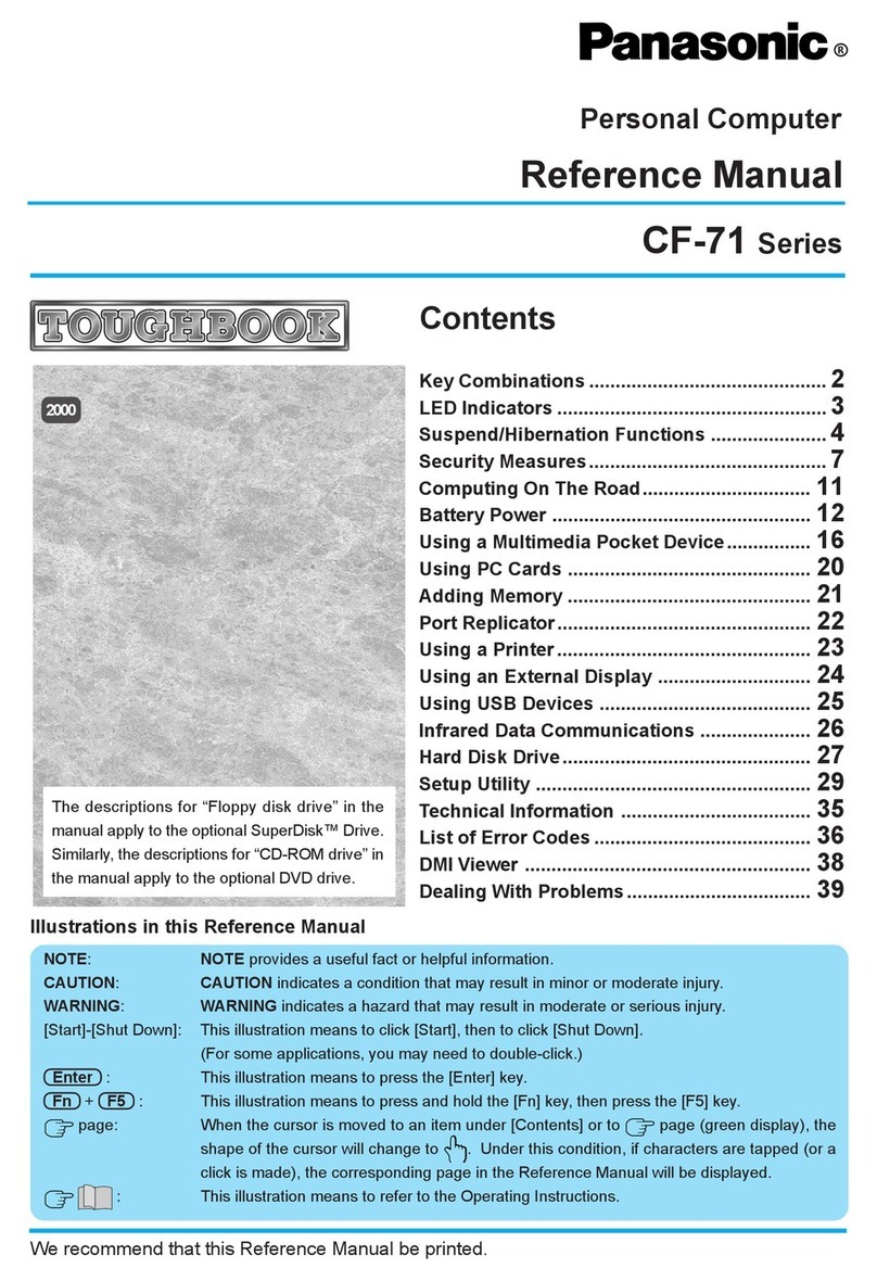 Panasonic CF-71 Series Reference manual