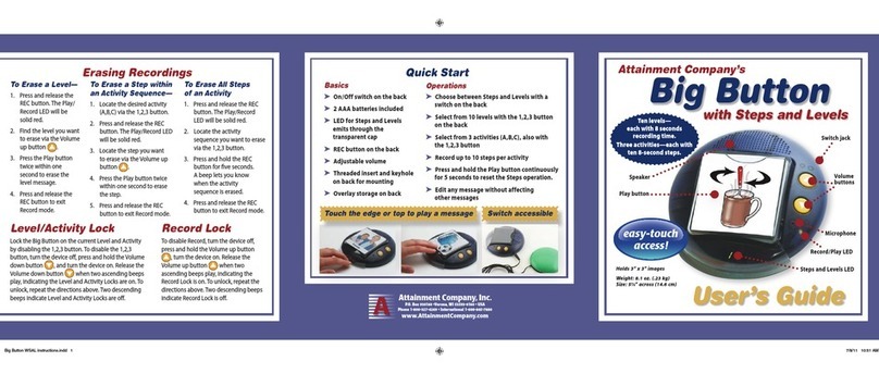 Attainment Company Big Button with Steps and Levels user guide