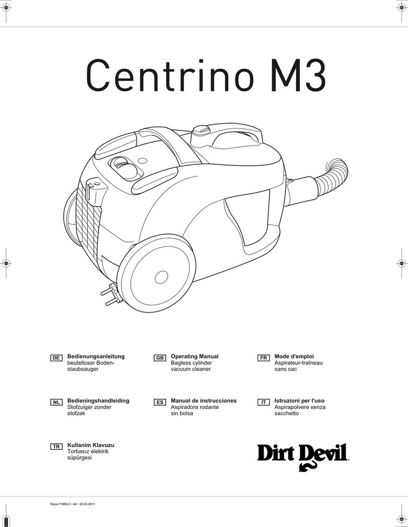 Dirt Devil Centrino M3 operating manual