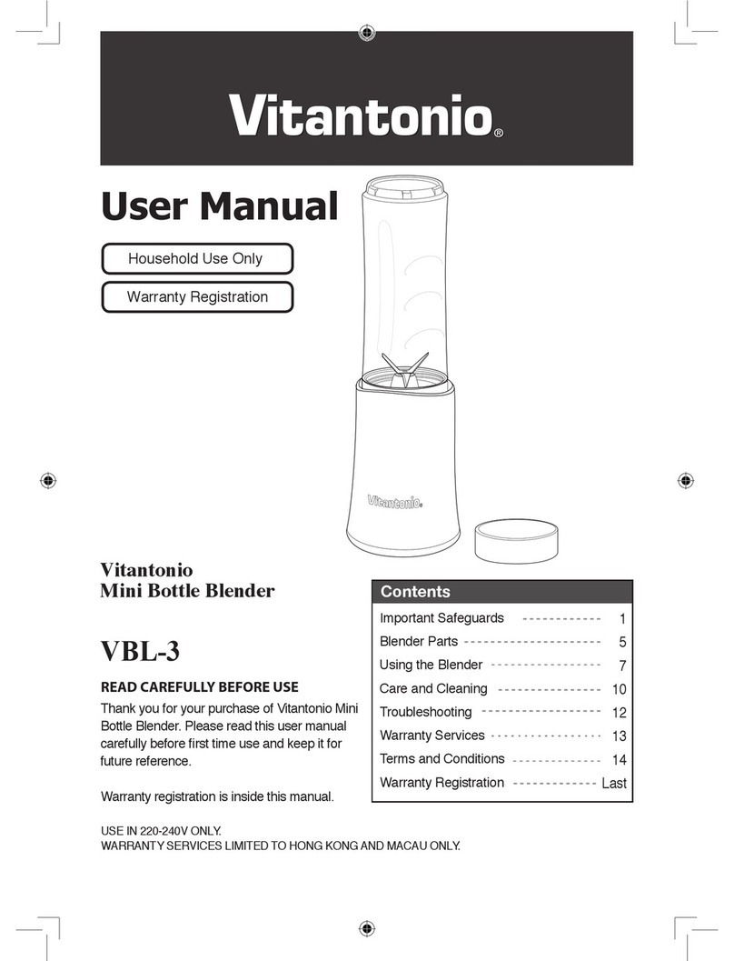 vitantonio VBL-3 user manual
