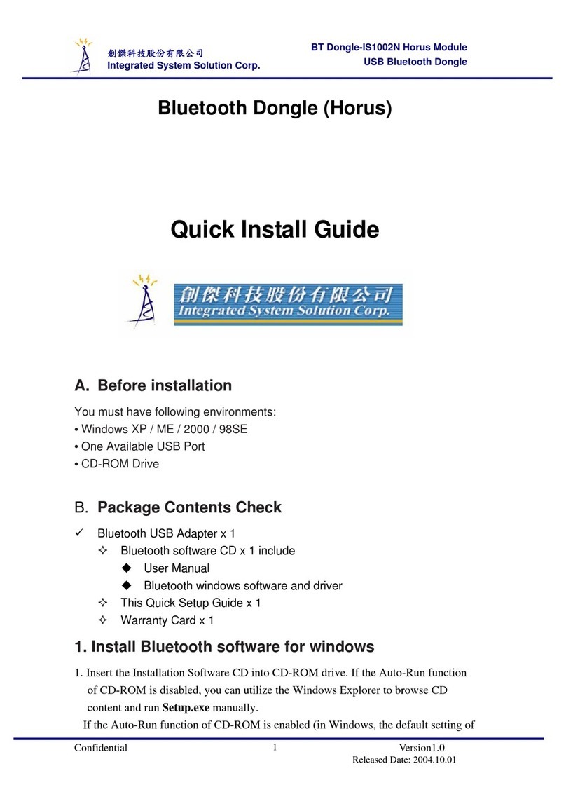 Integrated System Solution IS1002N Horus User manual