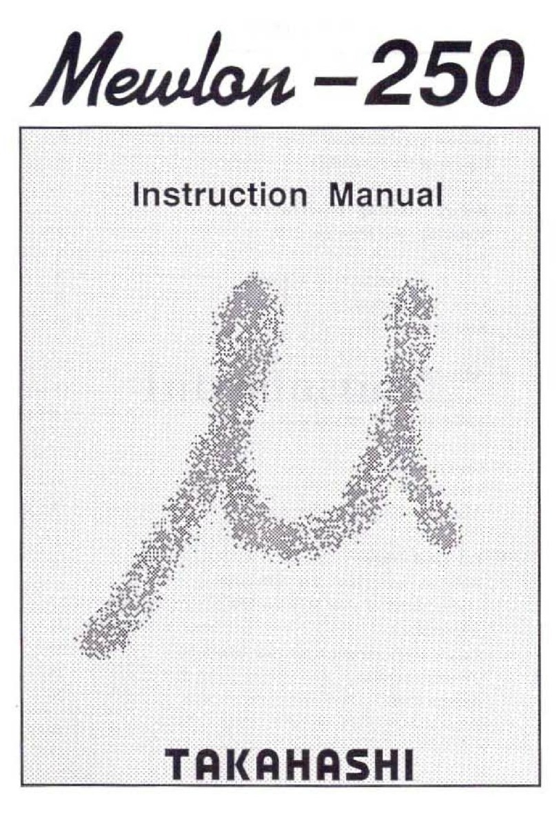 Takahashi Mewlon - 250 User manual Takahashi Mewlon - 250 User manual